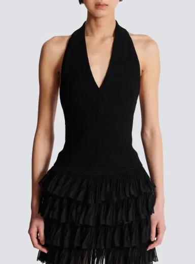 Balmain Cable-knit halterneck top | Thumbnail 8 Balmain Cable-knit halterneck top | Thumbnail 8