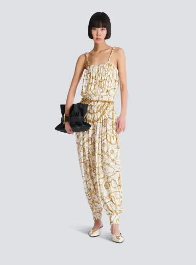 Balmain Flowing printed jumpsuit with Chains pattern | Thumbnail 2 Balmain Flowing printed jumpsuit with Chains pattern | Thumbnail 2