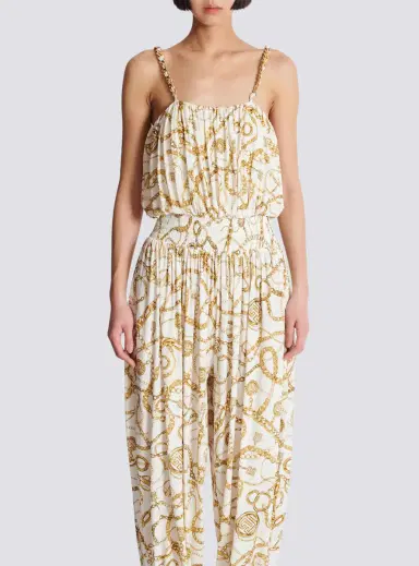 Balmain Flowing printed jumpsuit with Chains pattern | Thumbnail 8 Balmain Flowing printed jumpsuit with Chains pattern | Thumbnail 8
