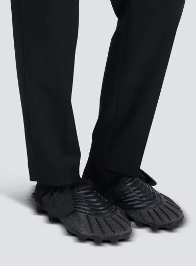 Balmain Half Time faux fur-lined mules with technical fabrics | Thumbnail 2 Balmain Half Time faux fur-lined mules with technical fabrics | Thumbnail 2