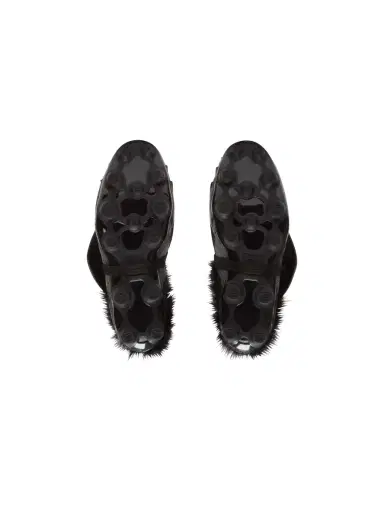 Balmain Half Time faux fur-lined mules with technical fabrics | Thumbnail 6 Balmain Half Time faux fur-lined mules with technical fabrics | Thumbnail 6