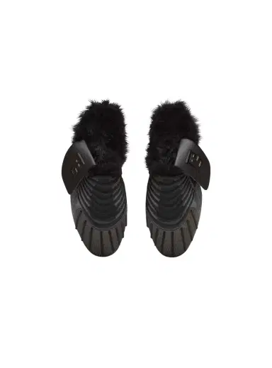 Balmain Half Time faux fur-lined mules with technical fabrics | Thumbnail 8 Balmain Half Time faux fur-lined mules with technical fabrics | Thumbnail 8
