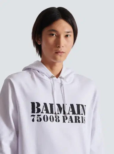 Balmain Stamp printed hoodie | Thumbnail 7 Balmain Stamp printed hoodie | Thumbnail 7