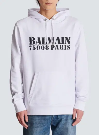 Balmain Stamp printed hoodie | Thumbnail 8 Balmain Stamp printed hoodie | Thumbnail 8