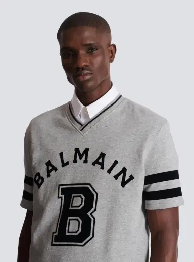 Balmain Sport V-neck T-shirt | Thumbnail 6 Balmain Sport V-neck T-shirt | Thumbnail 6