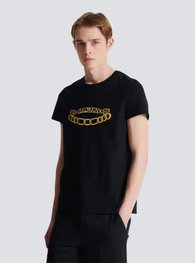 Balmain Chaînes Logo printed T-shirt | Thumbnail 5 Balmain Chaînes Logo printed T-shirt | Thumbnail 5