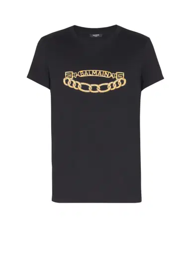 Balmain Chaînes Logo printed T-shirt | Thumbnail 1 Balmain Chaînes Logo printed T-shirt | Thumbnail 1