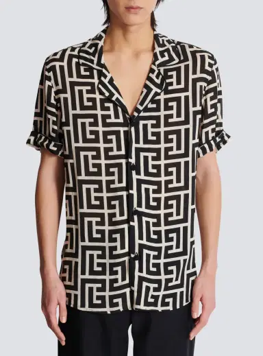 Balmain Short-sleeved monogrammed shirt | Thumbnail 7 Balmain Short-sleeved monogrammed shirt | Thumbnail 7