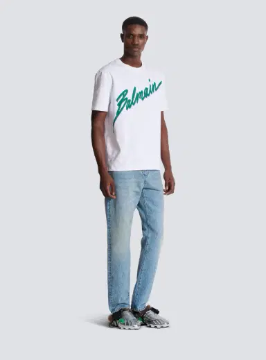 Balmain Lettre flocked T-shirt | Thumbnail 3 Balmain Lettre flocked T-shirt | Thumbnail 3