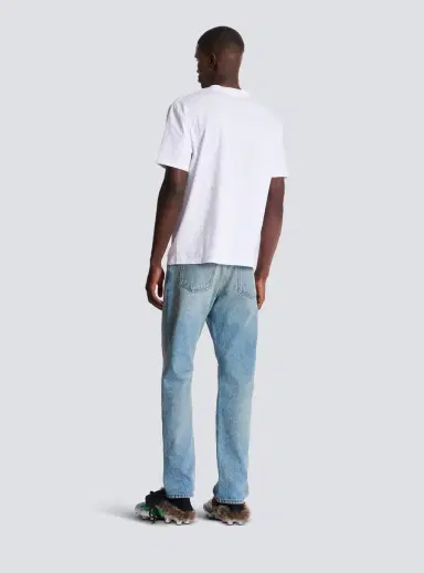 Balmain Lettre flocked T-shirt | Thumbnail 4 Balmain Lettre flocked T-shirt | Thumbnail 4