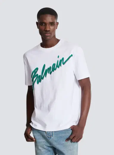 Balmain Lettre flocked T-shirt | Thumbnail 5 Balmain Lettre flocked T-shirt | Thumbnail 5