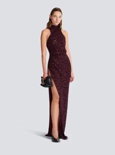 Balmain Long sleeveless sequin dress | Thumbnail 2 Balmain Long sleeveless sequin dress | Thumbnail 2