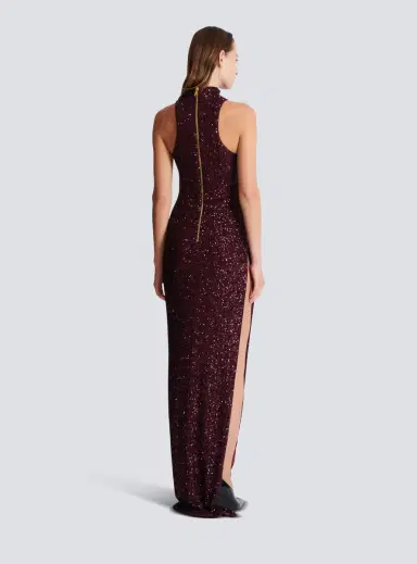 Balmain Long sleeveless sequin dress | Thumbnail 4 Balmain Long sleeveless sequin dress | Thumbnail 4
