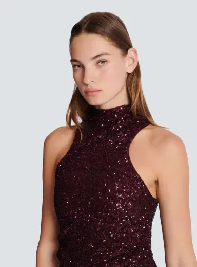 Balmain Long sleeveless sequin dress | Thumbnail 5 Balmain Long sleeveless sequin dress | Thumbnail 5