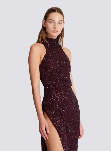 Balmain Long sleeveless sequin dress | Thumbnail 7 Balmain Long sleeveless sequin dress | Thumbnail 7