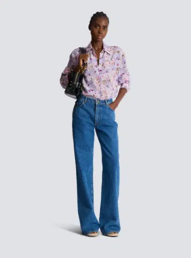 Balmain Printed cotton poplin shirt | Thumbnail 2 Balmain Printed cotton poplin shirt | Thumbnail 2