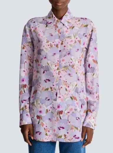Balmain Printed cotton poplin shirt | Thumbnail 7 Balmain Printed cotton poplin shirt | Thumbnail 7