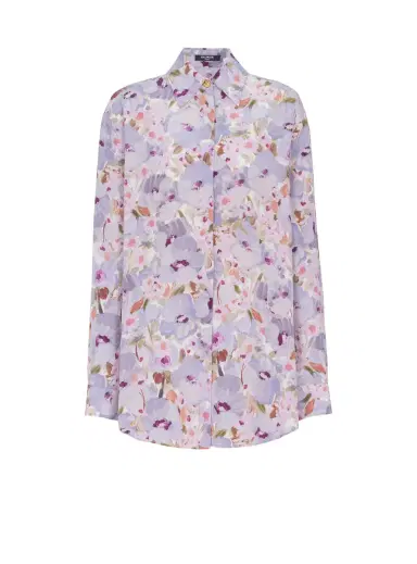 Balmain Printed cotton poplin shirt | Thumbnail 1 Balmain Printed cotton poplin shirt | Thumbnail 1