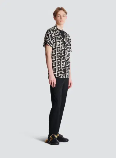 Balmain Pyjama shirt with monogrammed print | Thumbnail 3 Balmain Pyjama shirt with monogrammed print | Thumbnail 3