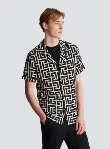 Balmain Pyjama shirt with monogrammed print | Thumbnail 5 Balmain Pyjama shirt with monogrammed print | Thumbnail 5