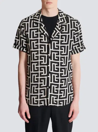 Balmain Pyjama shirt with monogrammed print | Thumbnail 7 Balmain Pyjama shirt with monogrammed print | Thumbnail 7