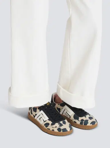 Balmain Swan leopard print suede leather sneakers | Thumbnail 2 Balmain Swan leopard print suede leather sneakers | Thumbnail 2