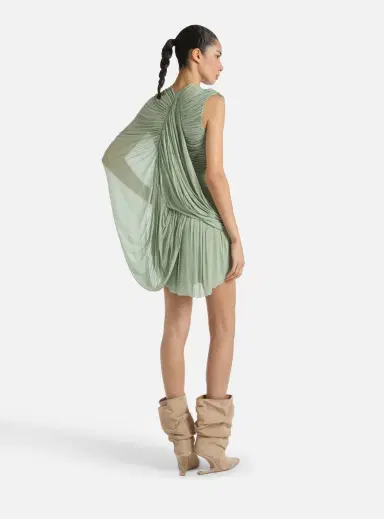 Balmain Draped flowing jersey dress | Thumbnail 4 Balmain Draped flowing jersey dress | Thumbnail 4