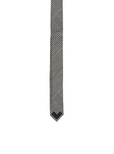 Balmain Slim wool tie with Prince of Wales print | Thumbnail 3 Balmain Slim wool tie with Prince of Wales print | Thumbnail 3