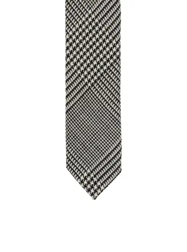 Balmain Slim wool tie with Prince of Wales print | Thumbnail 4 Balmain Slim wool tie with Prince of Wales print | Thumbnail 4