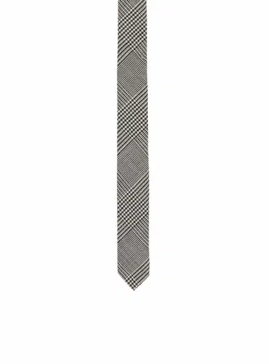 Balmain Slim wool tie with Prince of Wales print | Thumbnail 1 Balmain Slim wool tie with Prince of Wales print | Thumbnail 1