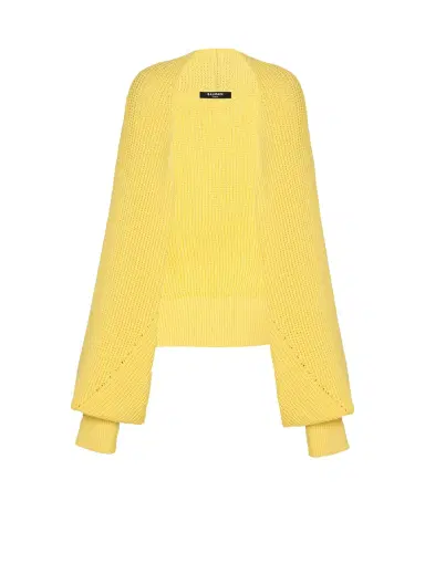 Balmain Ribbed knit bolero cardigan | Thumbnail 1 Balmain Ribbed knit bolero cardigan | Thumbnail 1
