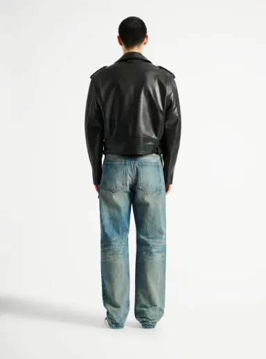 Balmain Textured leather biker jacket | Thumbnail 4 Balmain Textured leather biker jacket | Thumbnail 4