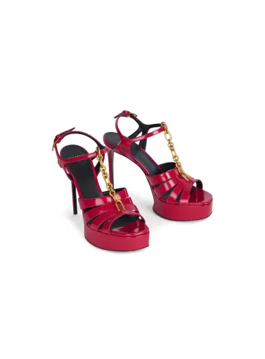 Balmain Sync platform sandals in patent lambskin | Thumbnail 3 Balmain Sync platform sandals in patent lambskin | Thumbnail 3