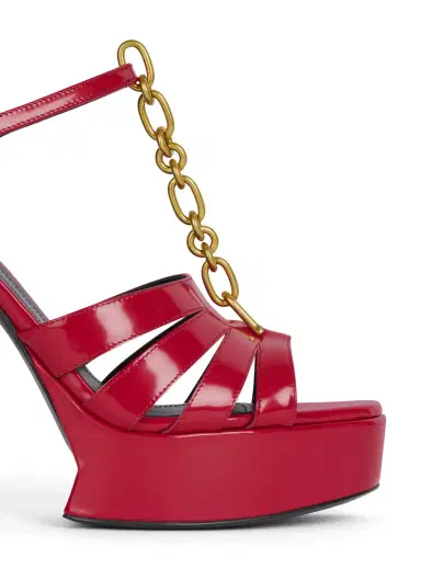 Balmain Sync platform sandals in patent lambskin | Thumbnail 6 Balmain Sync platform sandals in patent lambskin | Thumbnail 6