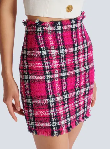 Balmain Short glitter tweed skirt | Thumbnail 5 Balmain Short glitter tweed skirt | Thumbnail 5