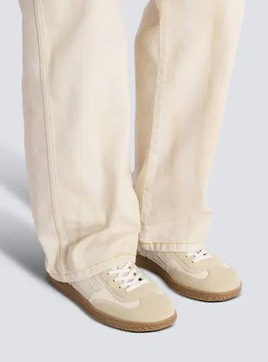Balmain Swan sneakers in suede, aged suede and canvas | Thumbnail 2 Balmain Swan sneakers in suede, aged suede and canvas | Thumbnail 2