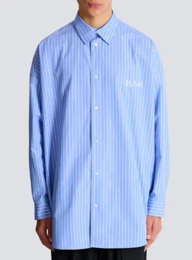 Balmain Relaxed shirt with stripes | Thumbnail 8 Balmain Relaxed shirt with stripes | Thumbnail 8