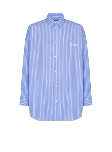 Balmain Relaxed shirt with stripes | Thumbnail 1 Balmain Relaxed shirt with stripes | Thumbnail 1