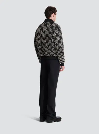 Balmain Satin bomber jacket with crystal embroidery | Thumbnail 4 Balmain Satin bomber jacket with crystal embroidery | Thumbnail 4
