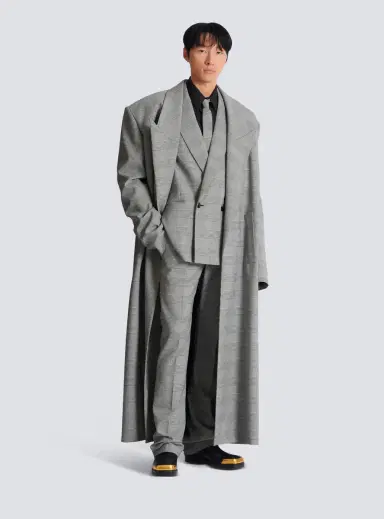 Balmain Darted trousers in Prince of Wales wool | Thumbnail 2 Balmain Darted trousers in Prince of Wales wool | Thumbnail 2