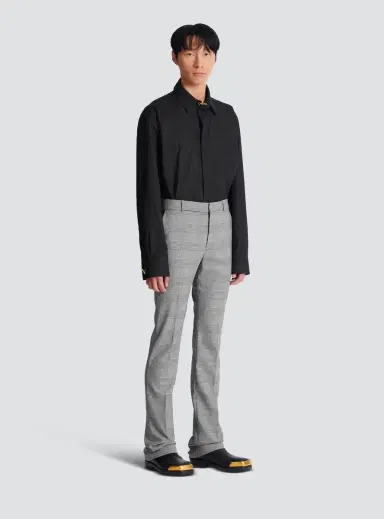 Balmain Darted trousers in Prince of Wales wool | Thumbnail 3 Balmain Darted trousers in Prince of Wales wool | Thumbnail 3