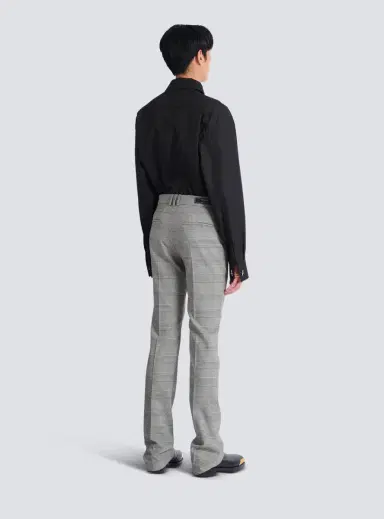 Balmain Darted trousers in Prince of Wales wool | Thumbnail 4 Balmain Darted trousers in Prince of Wales wool | Thumbnail 4