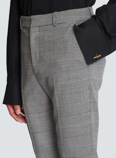 Balmain Darted trousers in Prince of Wales wool | Thumbnail 6 Balmain Darted trousers in Prince of Wales wool | Thumbnail 6