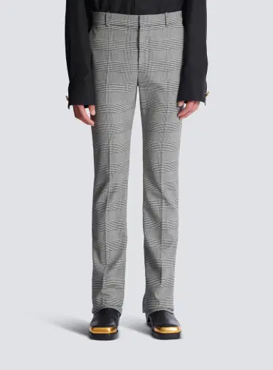 Balmain Darted trousers in Prince of Wales wool | Thumbnail 7 Balmain Darted trousers in Prince of Wales wool | Thumbnail 7