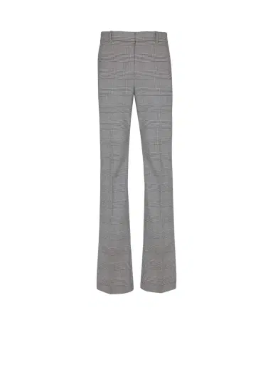 Balmain Darted trousers in Prince of Wales wool | Thumbnail 1 Balmain Darted trousers in Prince of Wales wool | Thumbnail 1
