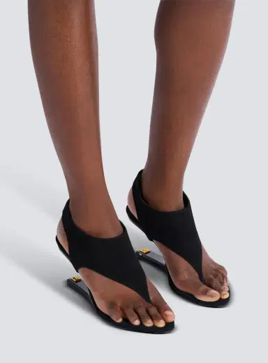 Balmain No Wedge suede sandals | Thumbnail 2 Balmain No Wedge suede sandals | Thumbnail 2