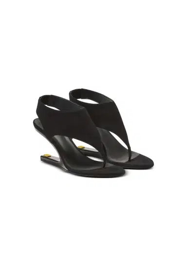 Balmain No Wedge suede sandals | Thumbnail 3 Balmain No Wedge suede sandals | Thumbnail 3