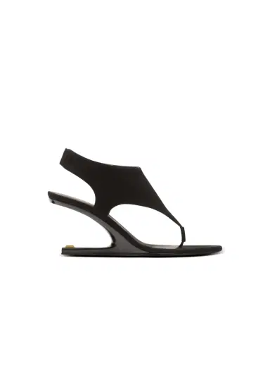 Balmain No Wedge suede sandals | Thumbnail 1 Balmain No Wedge suede sandals | Thumbnail 1