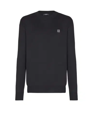 Balmain Fine silk and cotton jumper | Thumbnail 1 Balmain Fine silk and cotton jumper | Thumbnail 1
