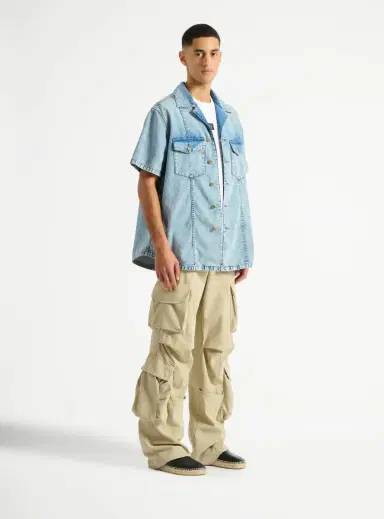Balmain Light blue denim shirt | Thumbnail 3 Balmain Light blue denim shirt | Thumbnail 3
